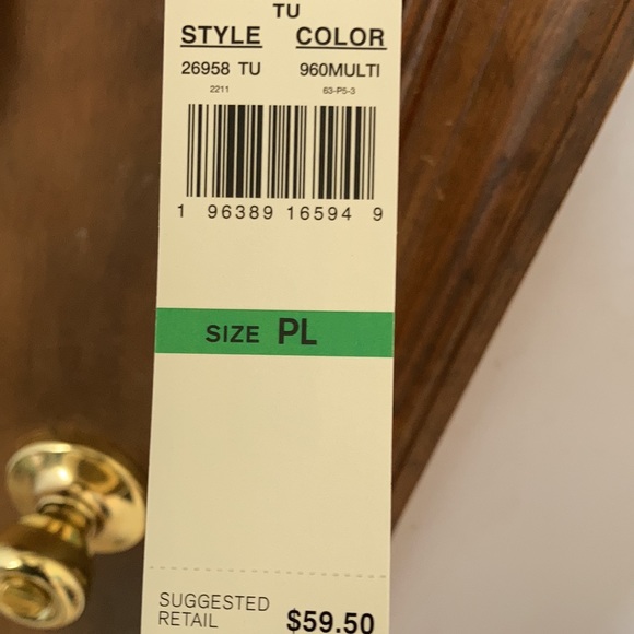 Alfred Dunner print embellished top PL - Picture 6 of 17